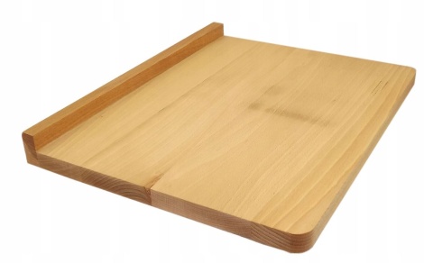 Stolnica bukowa z rantem 47 × 37 cm – drewniana deska do krojenia i wyrabiania ciasta