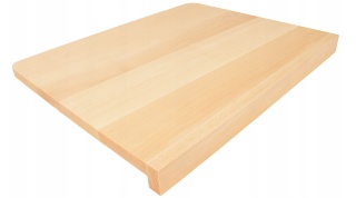 Stolnica bukowa z rantem 47 × 37 cm – drewniana deska do krojenia i wyrabiania ciasta